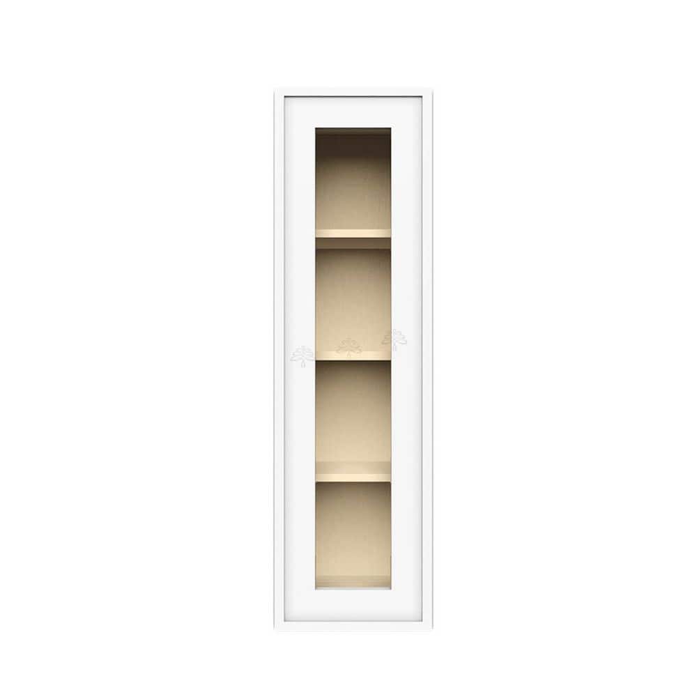 Slim Shaker Assembled 12 in. W x 42 in. H x 12 in. D Wall Kitchen Cabinet in White price history on PriceWatchPro