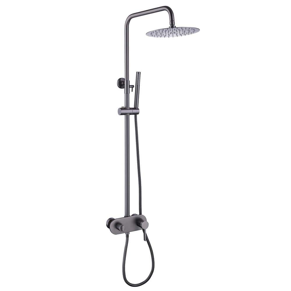 Tomfaucet 3Spray Wall Bar Shower Kit with Hand Shower and Tub Faucet