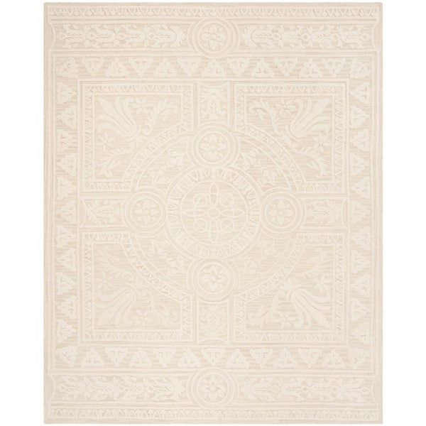 Blossom 9 ft. x 12 ft. Light Gray/Ivory Oriental Area Rug