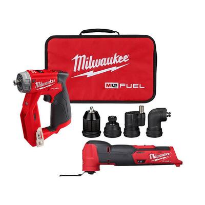 Milwaukee M12 FUEL 12-Volt Lithium-Ion Brushless Cordless 4-in-1 ...