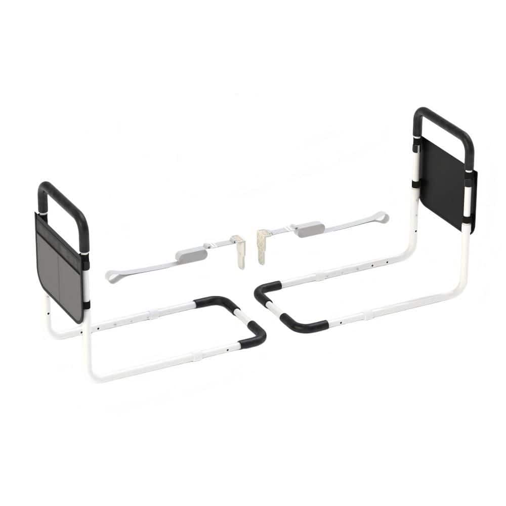 2 Pack Double Bed Rails for Elderly Safety, Bed Rails for Seniors, Dual Bed Handle Bedside Assist, Adjustable Bed Bar price history on PriceWatchPro