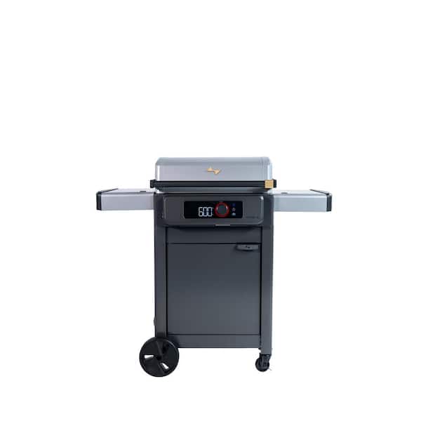 CURRENT Model G Electric Grill Griddle with Cabinet Light Grey