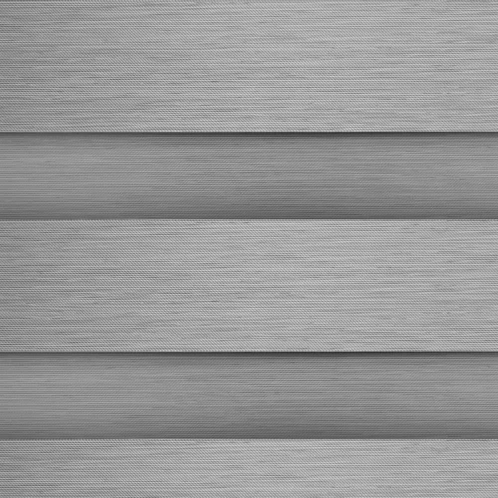 Gray Polyester Blackout Cordless Zebra Roller Shade