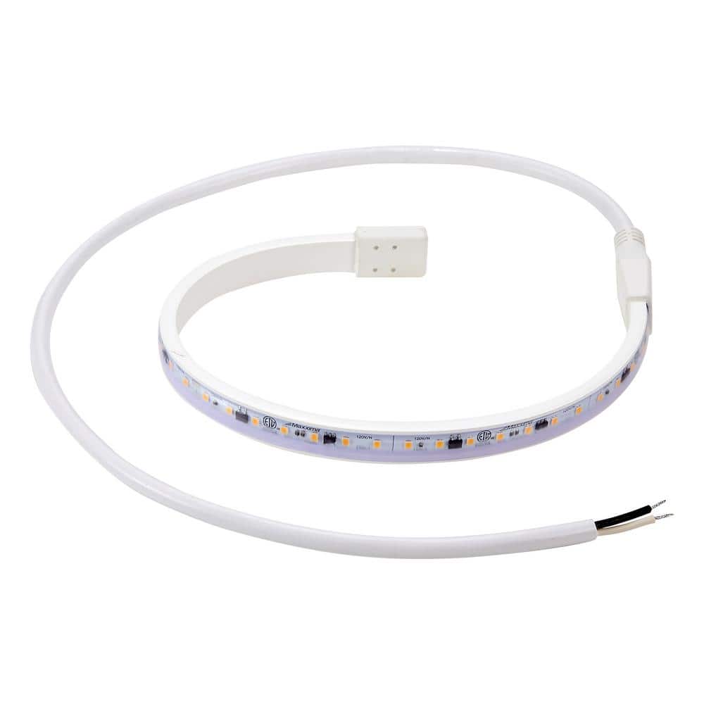 Maxxima 18" White PVC LED Under Cabinet Strip Light