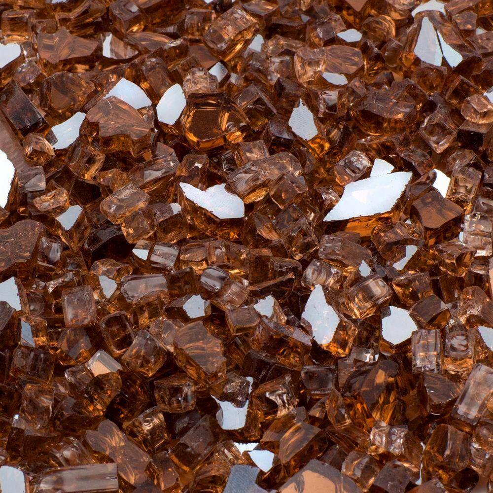 Copper Reflective Tempered Fire Glass Beads for Fire Pits