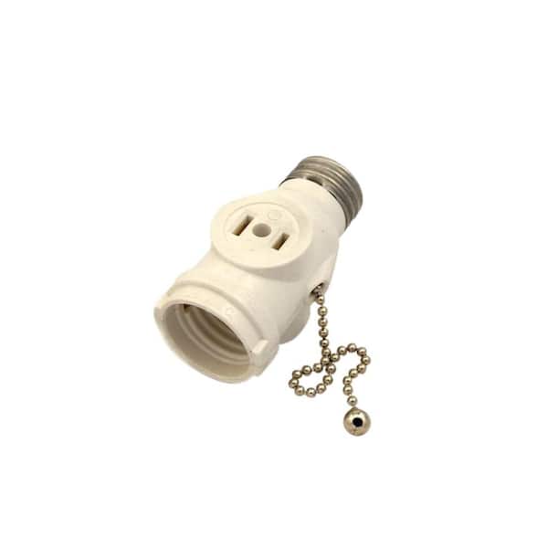 Leviton Pull-Chain Socket Lamp Holder R50-19980-0PG - The Home Depot