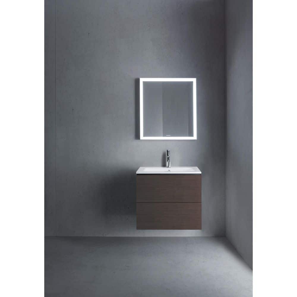 Duravit Brushed Dark Oak Wall-Mounted Single Vanity
