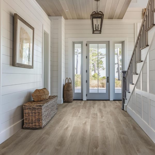 Brookstone 20 MIL x 7 in. W x 48 in. L Waterproof Click Lock Luxury Vinyl Plank Flooring (21.39 sq. ft. / Case)