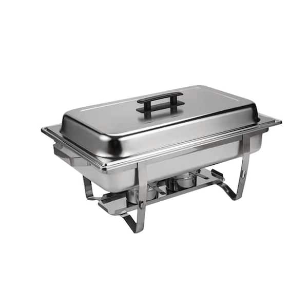 9 qt. Silver Stainless Steel Butter Dishes