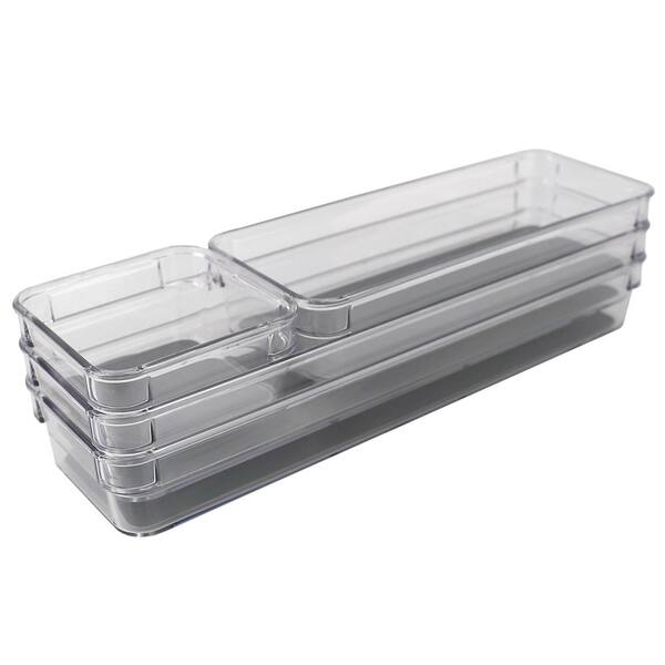 STORi Clear Plastic Drawer Organizer, 9″ x 3″ x 2″ – Pack of 6 – Find  Organizers That Fit