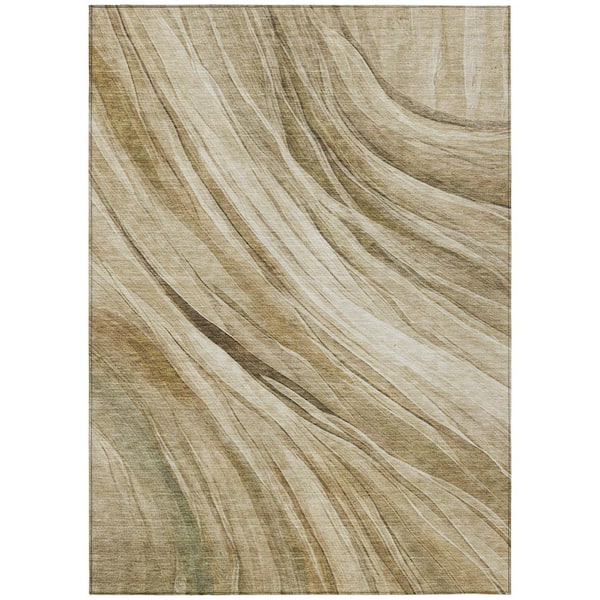 Chantille Machine Washable Indoor/Outdoor Abstract ACN2871 Beige 10 ft. x 14 ft. Area Rug