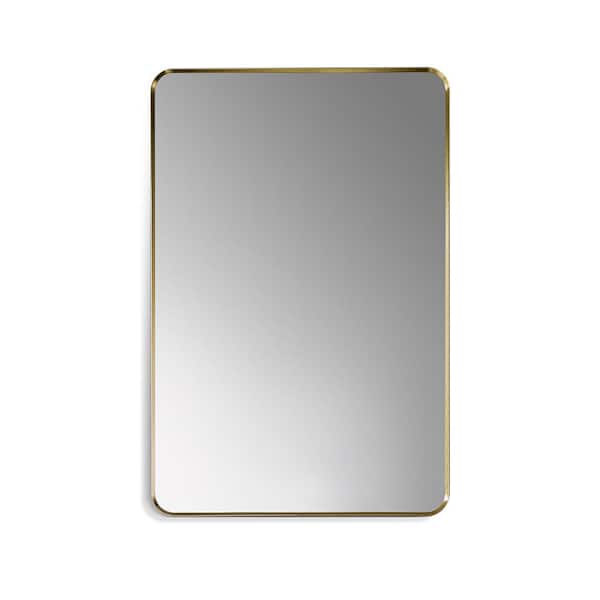 Altair Nettuno 24 in. W x 36 in. H Small Rectangular Aluminum Framed Wall Bathroom Vanity Mirror