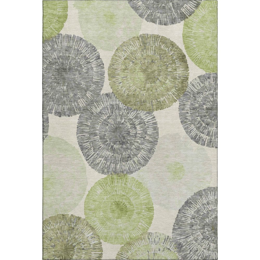 Mayfield Premium Machine Washable Abstract AMF2351 Aloe 10 ft. x 14 ft. Area Rug price history on PriceWatchPro