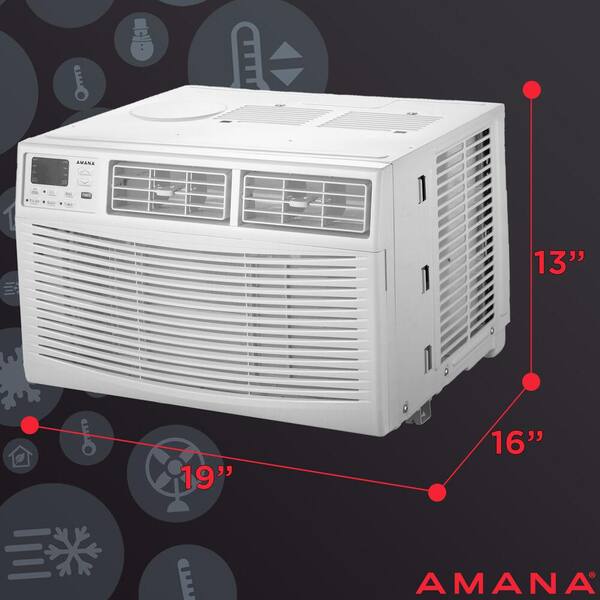 Amana 6 000 Btu Window Air Conditioner With Dehumidifier And Remote Amap061bw The Home Depot