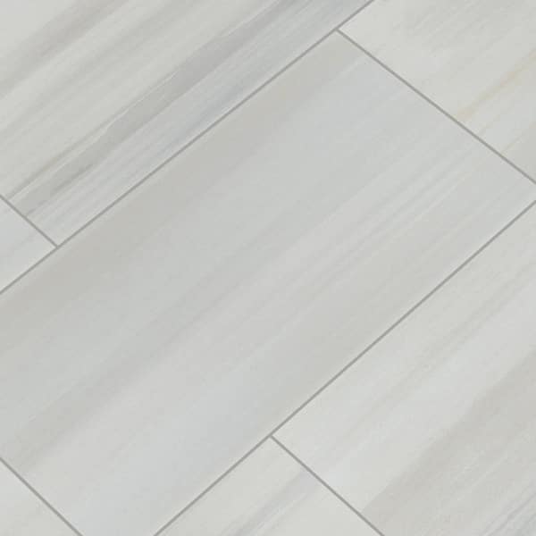 Matte MSI NORI1224 Orion Blanco 12" x 24" Rectangle Floor Tile 