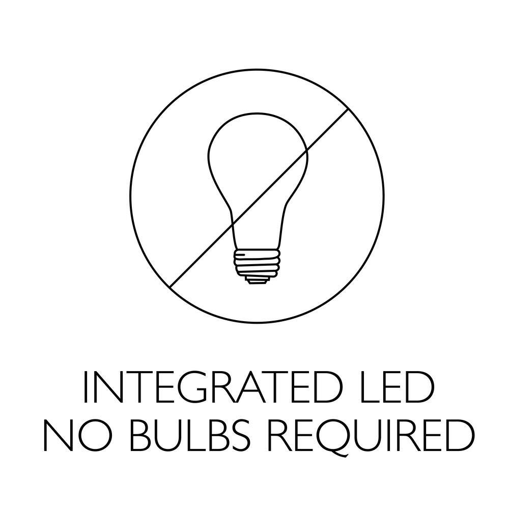 White Aluminum LED Indoor/Outdoor Flush Mount Light