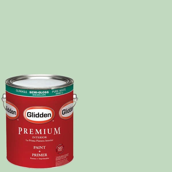 Glidden Premium 1 gal. #HDGG58 Pastorale Jade Semi-Gloss Interior Paint with Primer