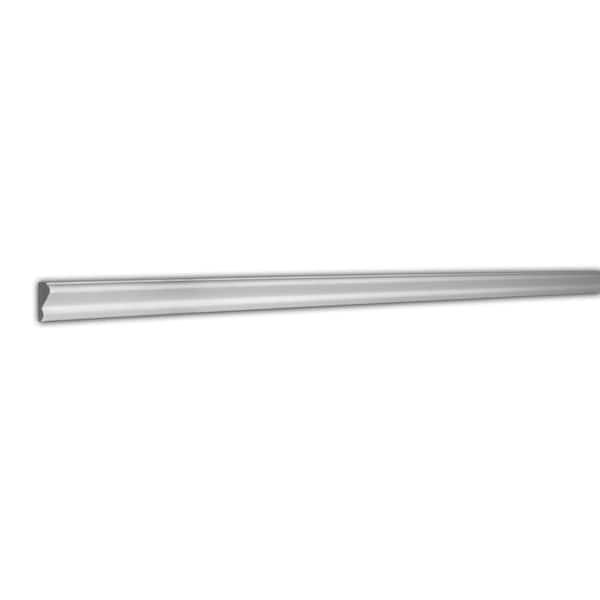 7/16 in. x 1-1/8 in. x 96 in. Plain  Polystyrene Panel Moulding  48 Lineal Feet (6-Pack)