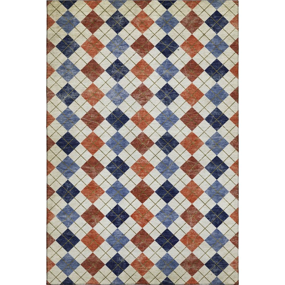 Addison Rugs Mayfield Premium Machine Washable Abstract AMF2237 Orange ...
