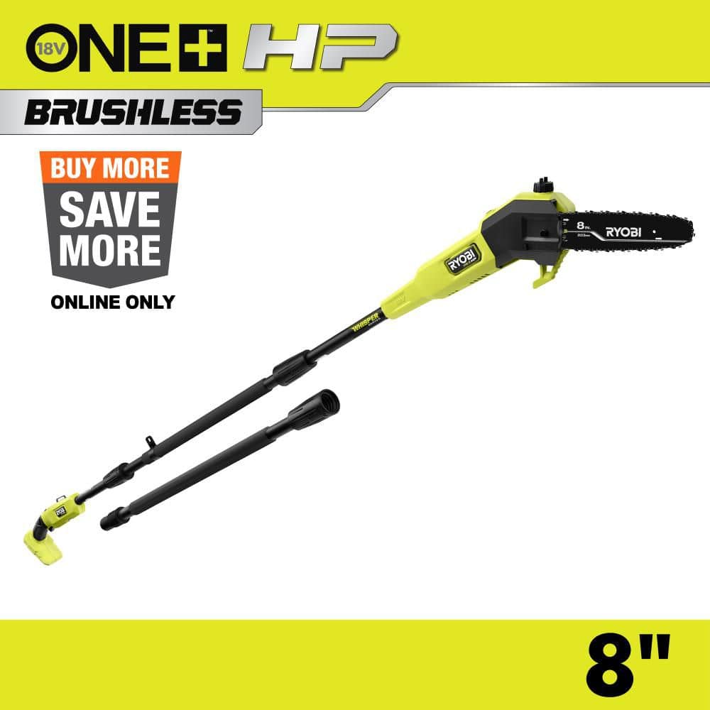 RYOBI ONE+ HP 18V Brushless Whisper Series Cordless Battery 8 in