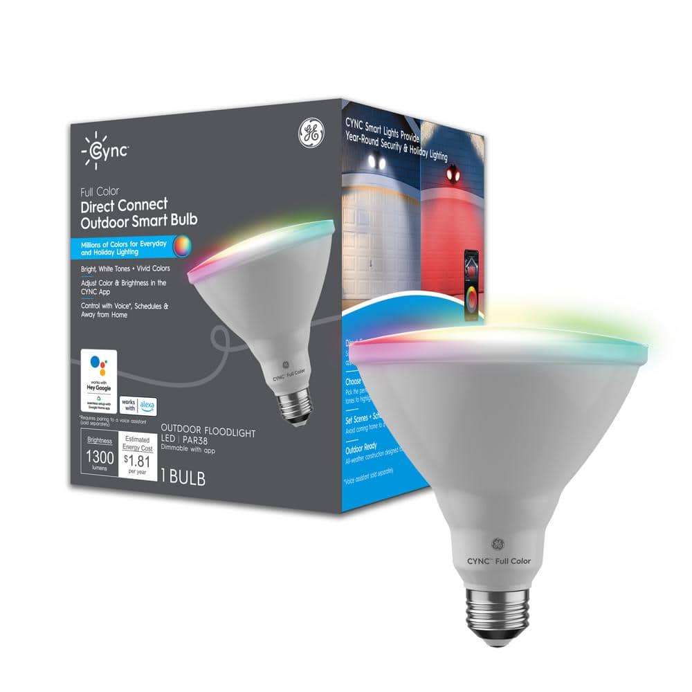 Cync 90-Watt PAR38 LED EQ 7000K Full Color Dimmable Smart 