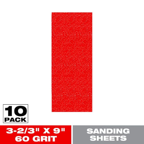 DIABLO 1/3 Sheet 60-Grit Hand Sanding Sheets