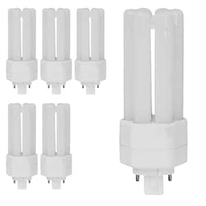 18-Watt Equivalent PL TriTube CFLNI 4-Pin Plug-In GX24Q-2 Base CFL Replacement LED Light Bulb, Soft White 2700K (6-Pack)