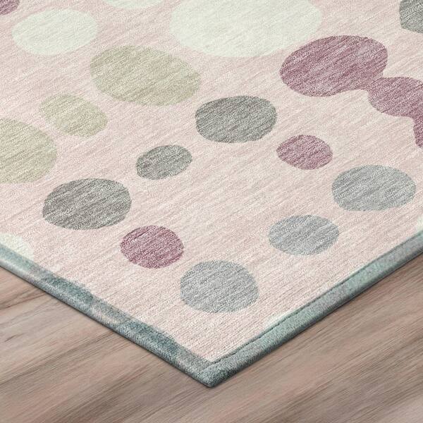 Chantille Machine Washable Indoor/Outdoor Abstract ACN2981 Pink 2 ft. x 3 ft. Accent Rug