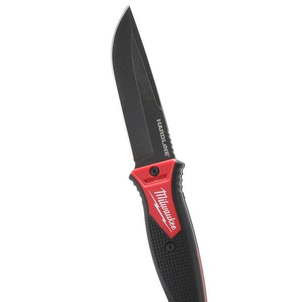 Milwaukee Tool - Fixed Blade Knives; Blade Type: Smooth; Blade Material:  AUS-8 Stainless Steel; Features: Multi-Position Sheath; Lanyard Hole;  Ultimate Durability; Overmolded Handle for Secure Grip; Full Tang Design;  Multi-Position Sheath for