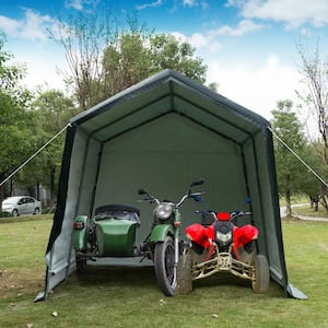 10 ft. x 10 ft. Patio Tent Carport Storage Shelter Shed Car Canopy Heavy-Duty Green