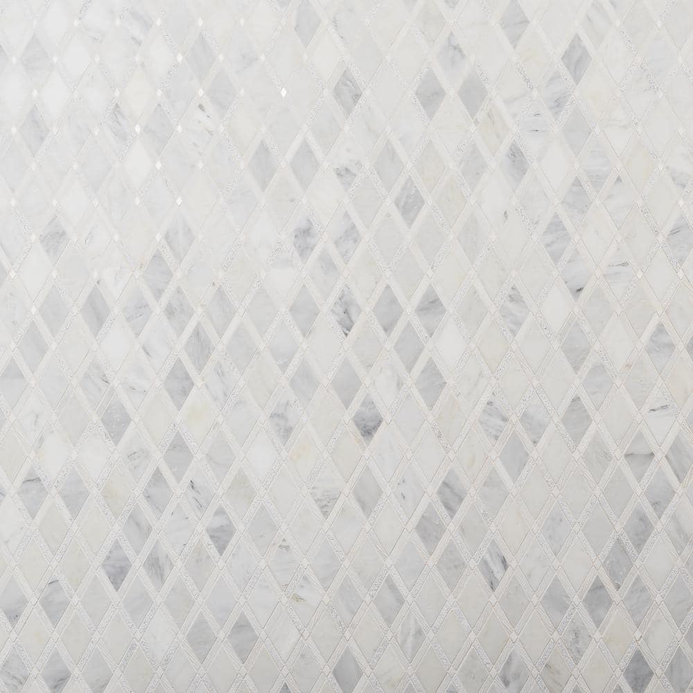 Grand White Carrara Marble Mosaic Wall & Floor Tile