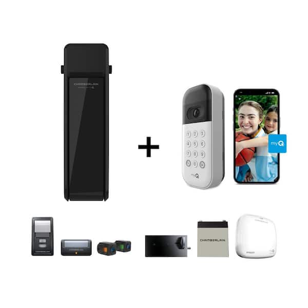Chamberlain Ultra-Quiet Wall Mount Garage Door Opener with Battery Backup and Wi-Fi Connection with Video Keypad