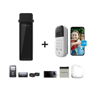 Ultra-Quiet Wall Mount Smart Garage Door Opener with Battery Backup and WiFi Connection with Video Keypad