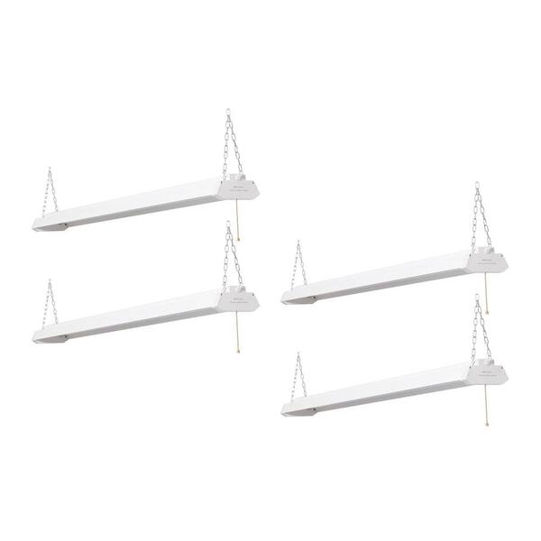 Honeywell 4 ft. 45-Watt Equivalent Integrated LED Linkable Multi-Mode White Shop Light (4 per Box)