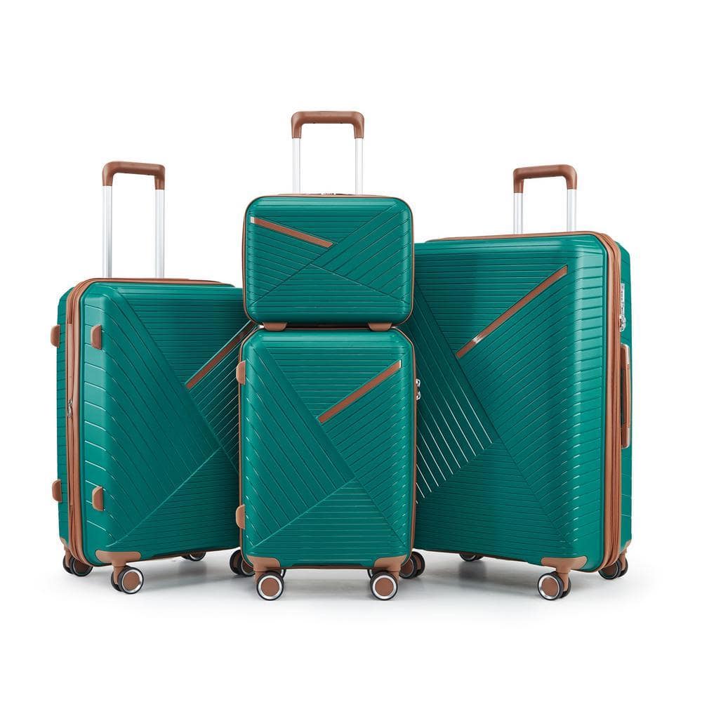 LAVIEN セット Nivencai 4-Piece Luggage Set (14/20/24/28), Expandable Lightweight