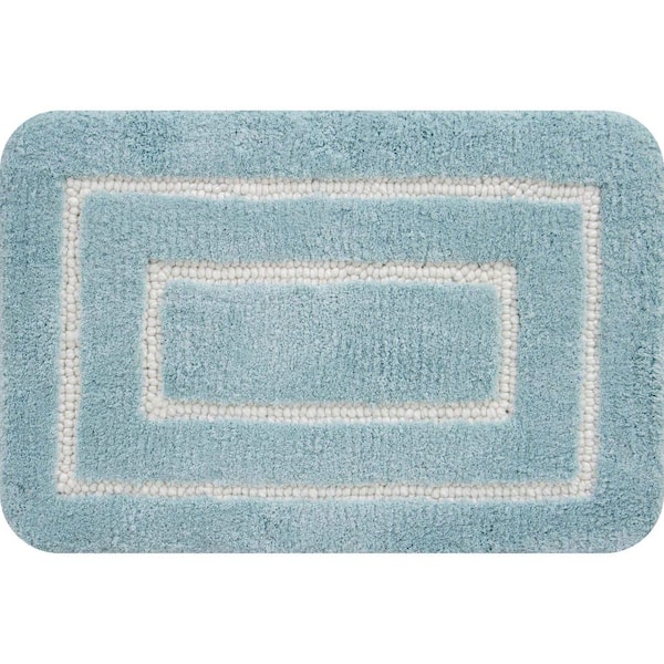 Madison Park Spa Reversible Cotton Bath Mat, Casual Striped Water