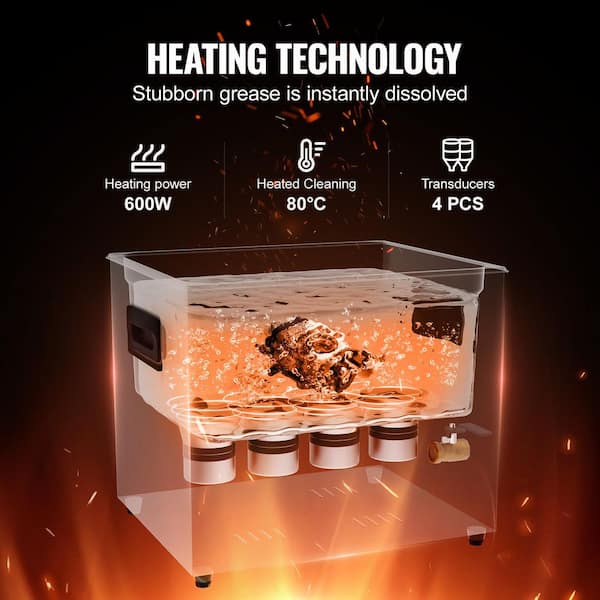 SKYSHALO 10L Ultra Sonic Cleaner, 240W Digital Ultrasonic Cleaning