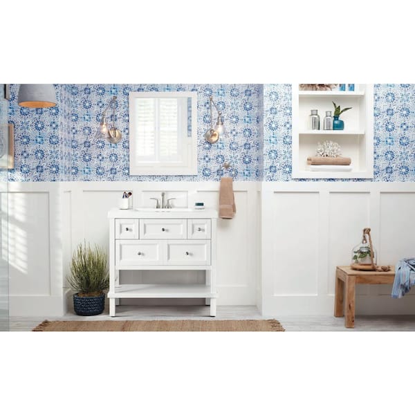 Glacier Bay Ashland 37 in. W x 19 in. D x 37 in. H Single Sink