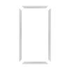 American Pro Decor Trim Fast 5/8 in. D x 18 in. W x 36 in. L Unfinished Polystyrene, Pre-Mitered, Wall Panel Moulding Frame, Peel and Stick TFM-18X36-A