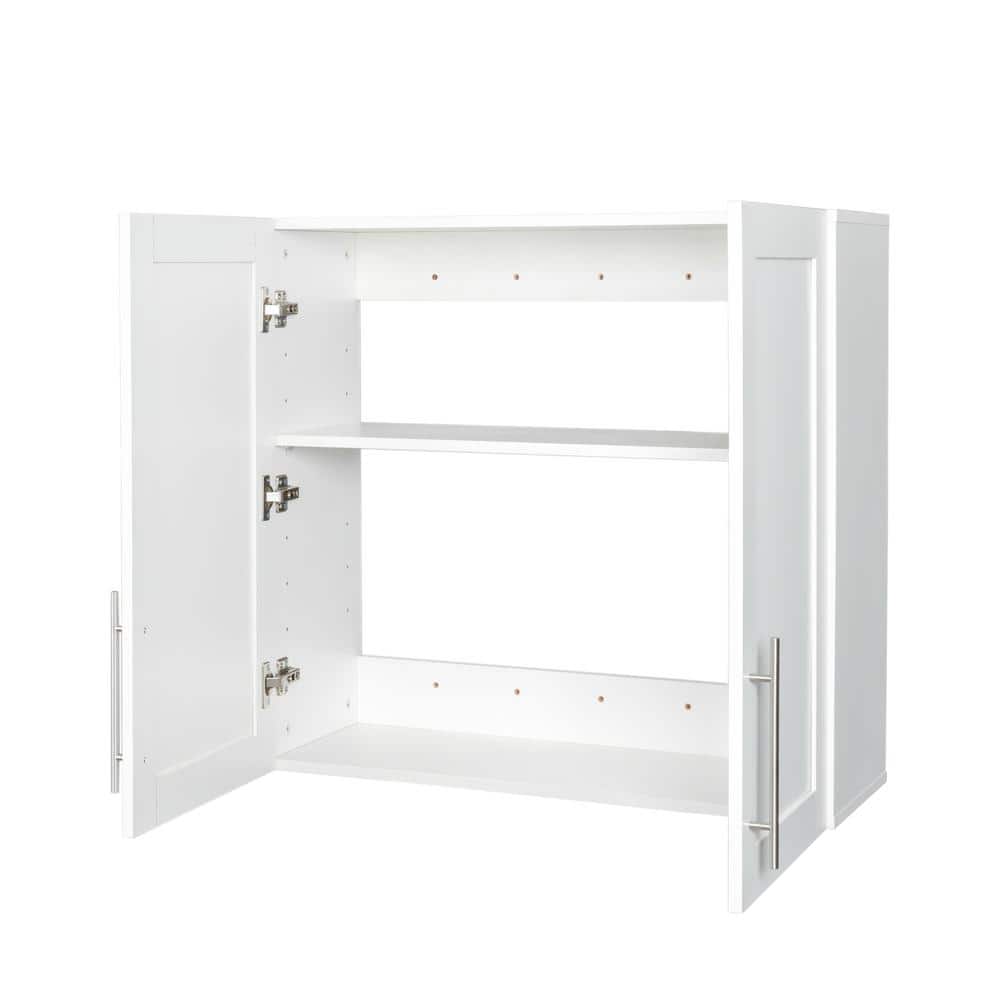 31.5 in. W x 11.81 in. D x 29.92 in. H Bathroom White Linen Cabinet