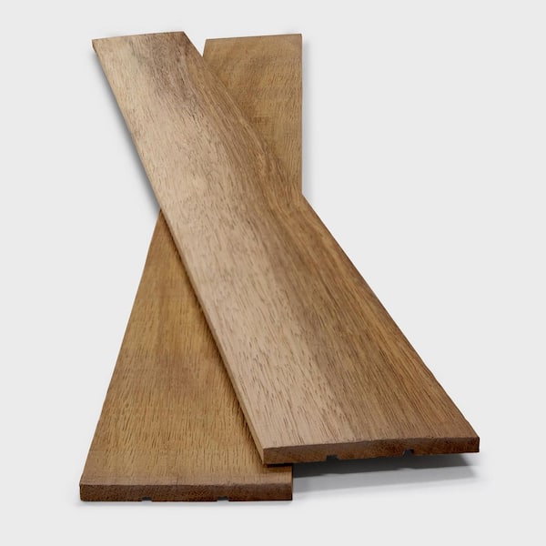 1/3 in. x 1/3 ft. x 4 ft. Brown Mixed Solid Barn Wood Hardwood Wall Plank Decorative Wall Paneling (10-Pack)