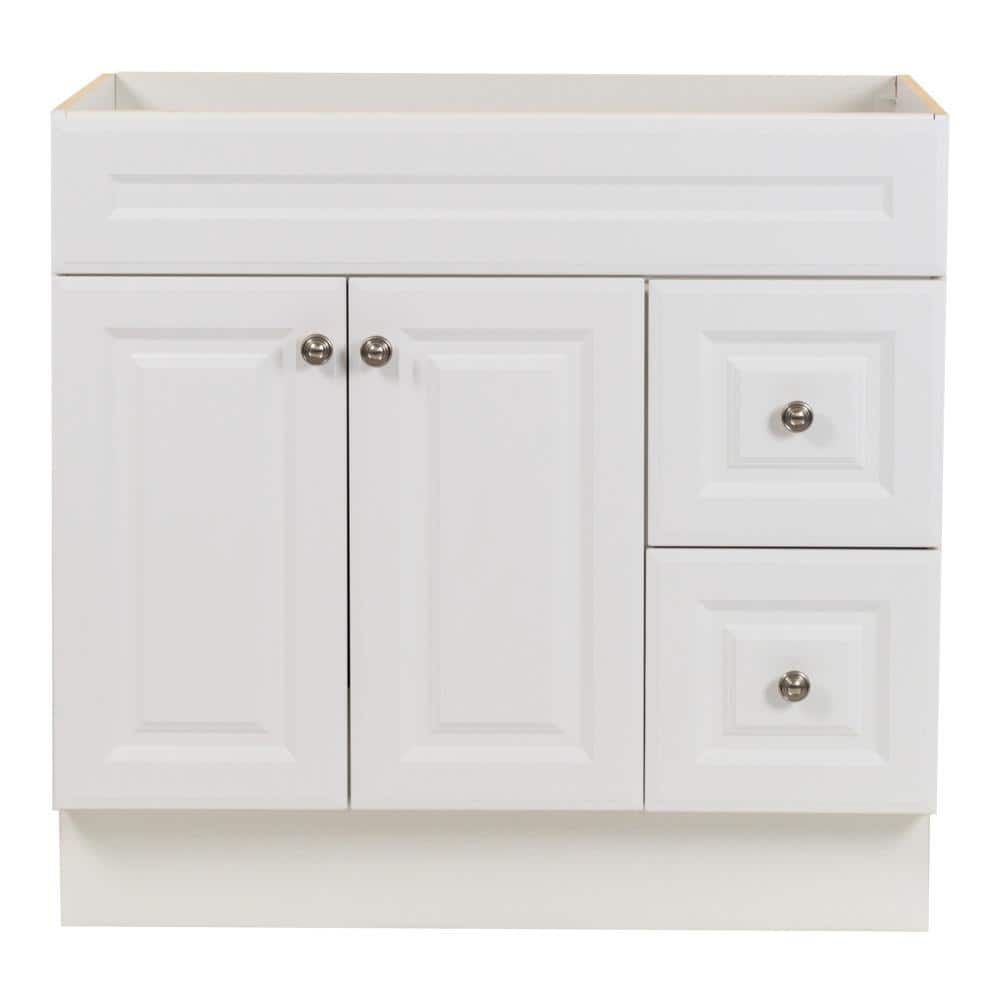 Glacier Bay Glensford 36 in. W x 22 in. D x 34 in. H Bath Vanity Cabinet without Top in White -  GF3621-WH