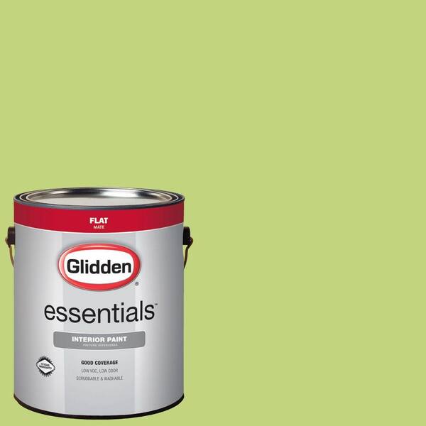 Spring Fill Green Glidden Essentials 1 gal. #HDGG27 Spring Green Flat Interior Paint ...