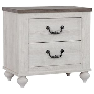 Stillwood 2-Drawer Nightstand Vintage Linen