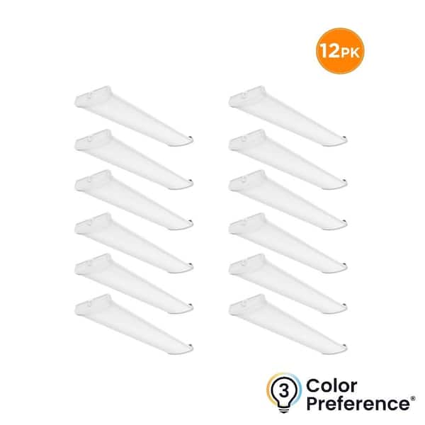 3.8 ft. x 10 in. White Commercial LED Wrap Light 7500 Lumen Boost120-277V 57W 3500K 4000K 5000K