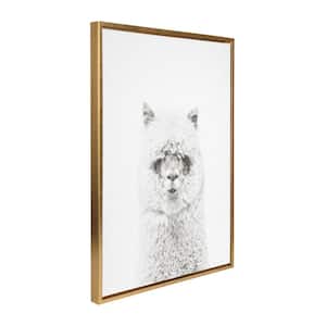 Sylvie "Hairy Alpaca" by Tai Prints Framed Canvas Wall Art