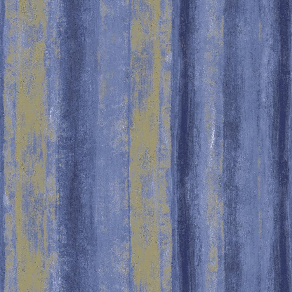 Falkirk Ophia Stripes Purple, Yellow Vinyl Peelable Roll (Covers 57 sq. ft.