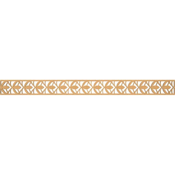 Ekena Millwork Salem Fretwork 0.25 in. D x 46.375 in. W x 4 in. L MDF Wood Panel Moulding