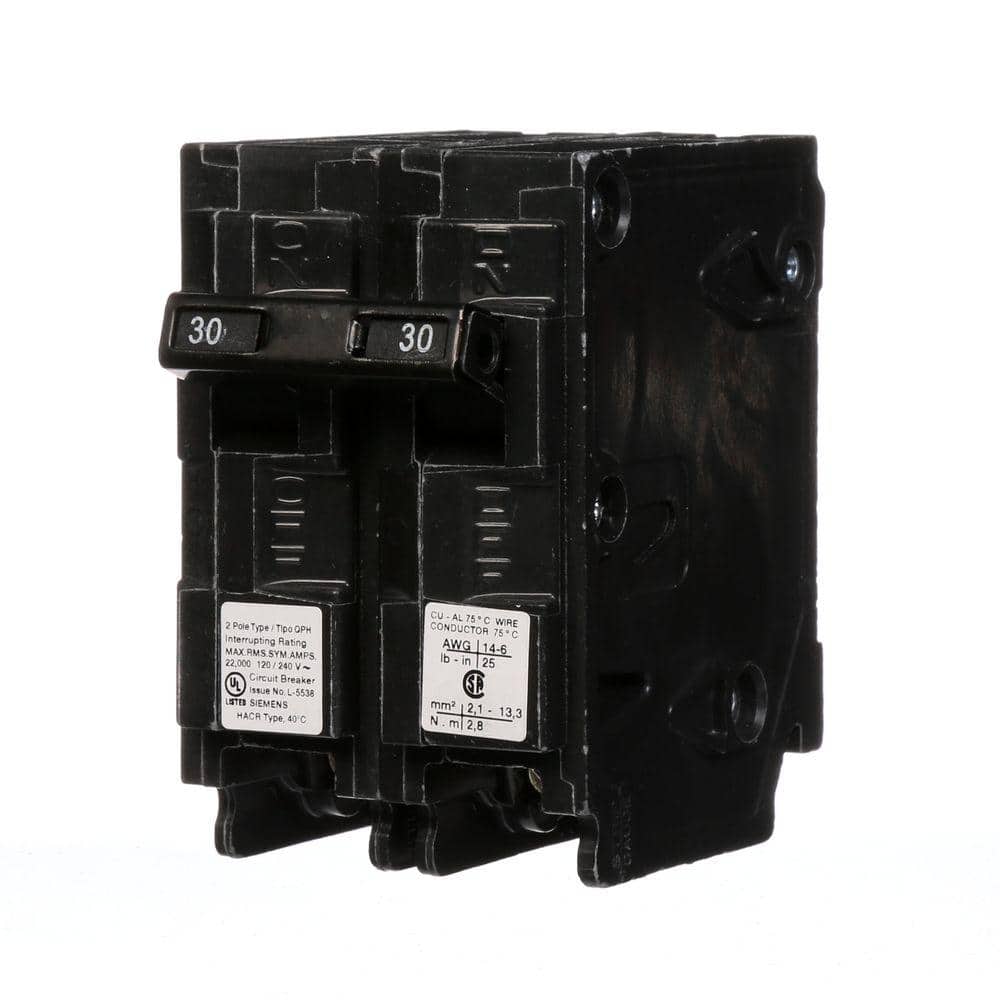 30 Amp Double-Pole Type QPH 22kA Circuit Breaker price history on PriceWatchPro