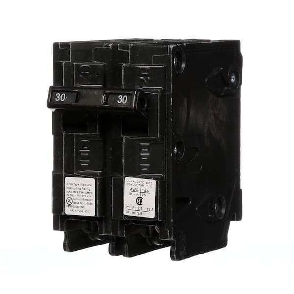 Siemens 30 Amp Double-Pole Type QPH 22kA Circuit Breaker